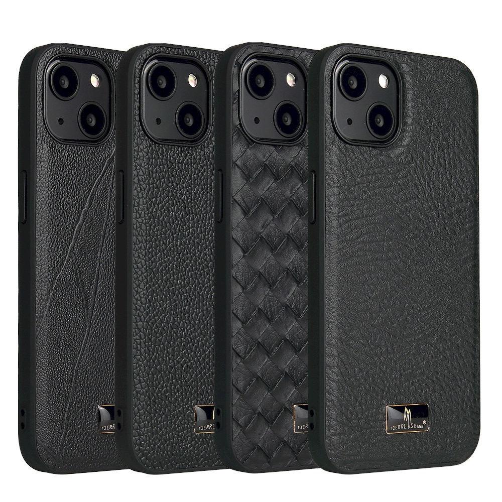 IPhone 13 Pro Max 13 mini i13 皮革保護殼仿皮紋背蓋編織紋手機殼皮革紋保護套荔枝紋手機套