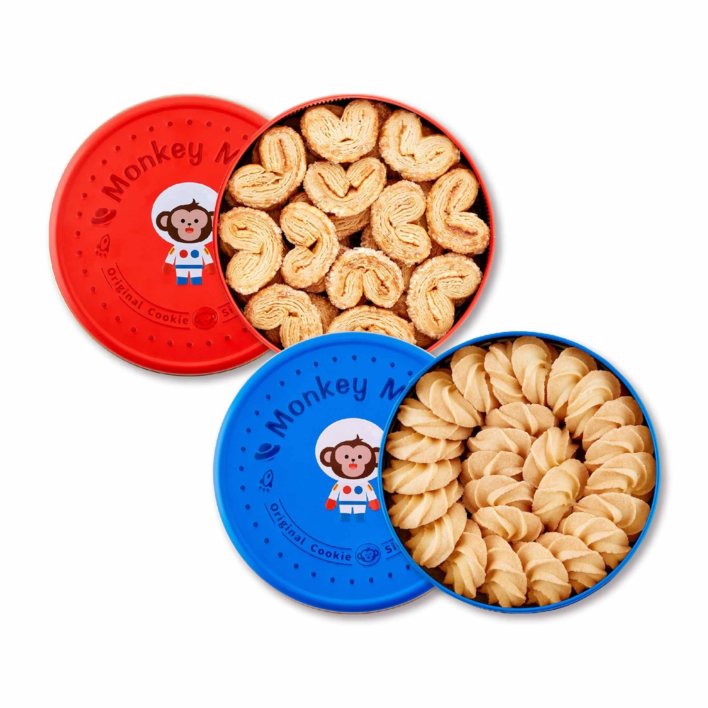 【monkey mars】火星猴子 幸福蝴蝶酥+原味奶酥曲奇餅乾