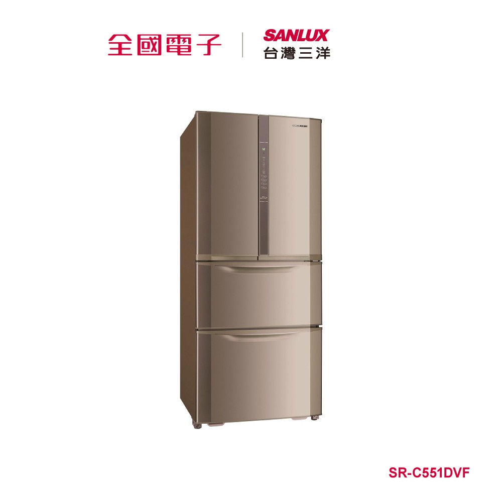 SANLUX台灣三洋 551L四門對開變頻電冰箱 SR-C551DVF【全國電子】