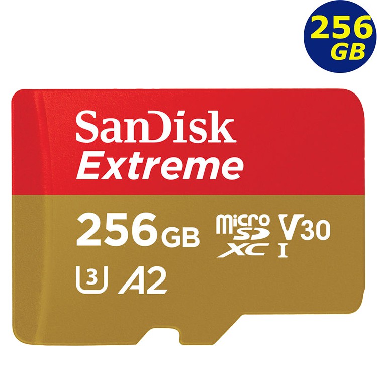 SanDisk 256GB 256G microSDXC Extreme 160MB/s microSD 4K 記憶卡