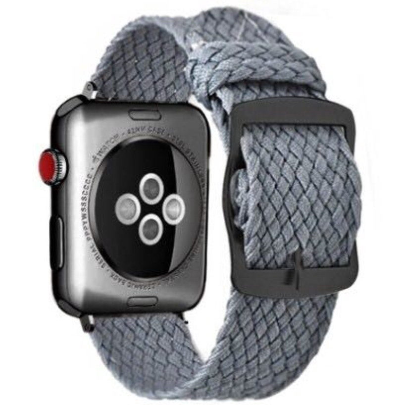 適用Apple Watch蘋果手錶錶帶7 6 se 5 4 3 2尼龍錶帶38 40 42 44mm 41mm 45mm