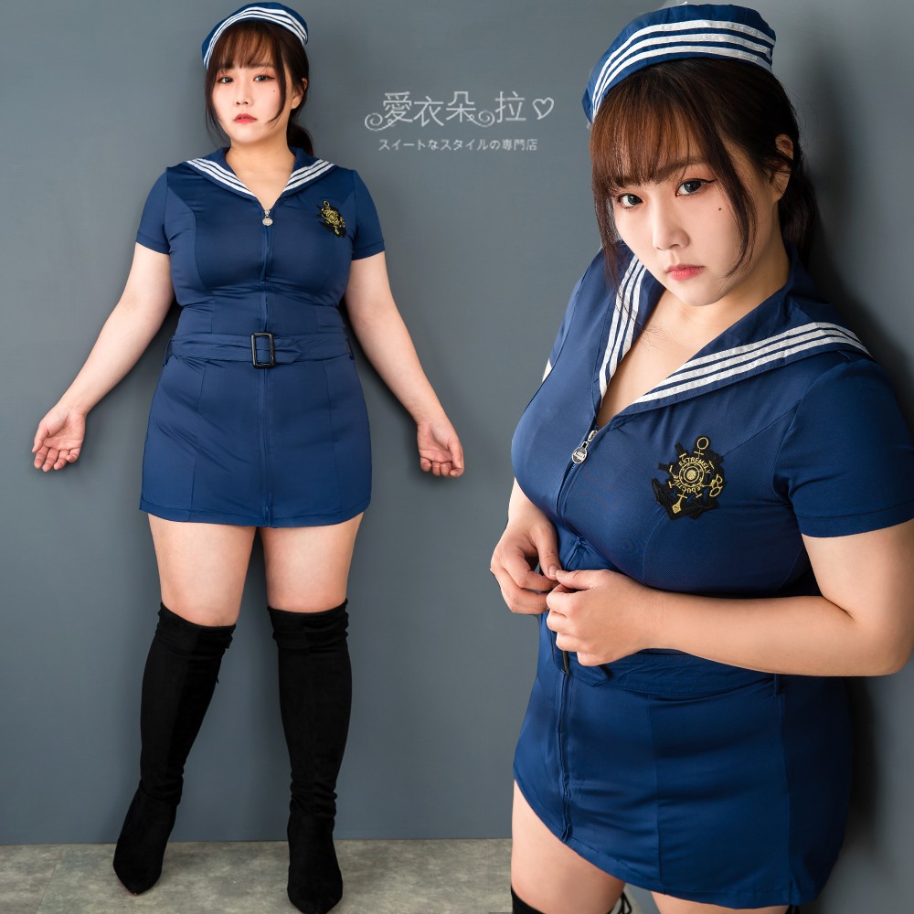 水手服 海軍制服+海軍帽子 小中大尺碼 角色扮演服飾 台灣現貨