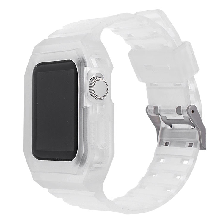 適用Apple Watch6 SE 5 4 44Mm 42Mm錶帶TPU 透明 iwatch 5 4 6 38 40Mm