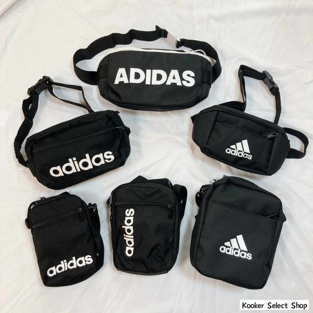 Adidas 愛迪達 腰包 側背包 小包 側背小包 隨身包 黑色 ED6876 DT4822【Kooker】