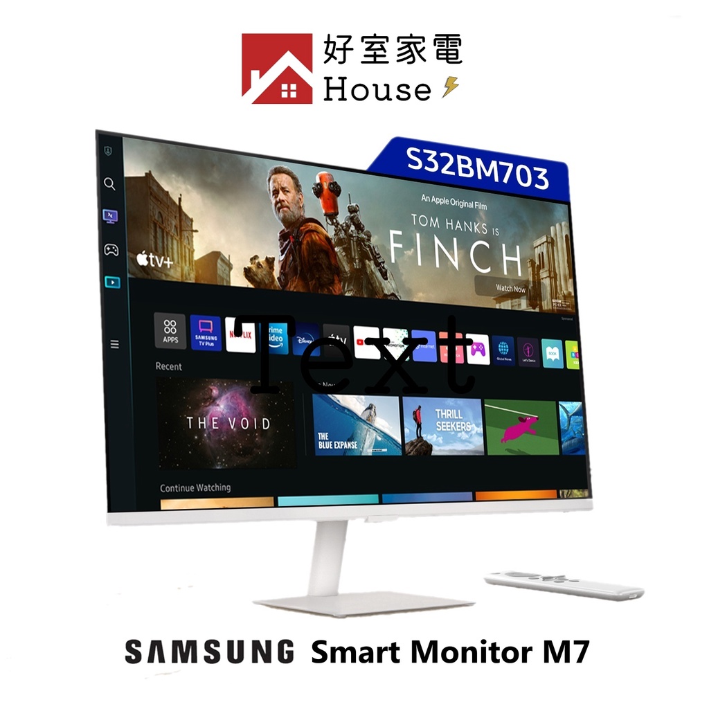 Samsung 三星 Smart Monitor M7 4K 32吋 智慧聯網螢幕【免運可分期】