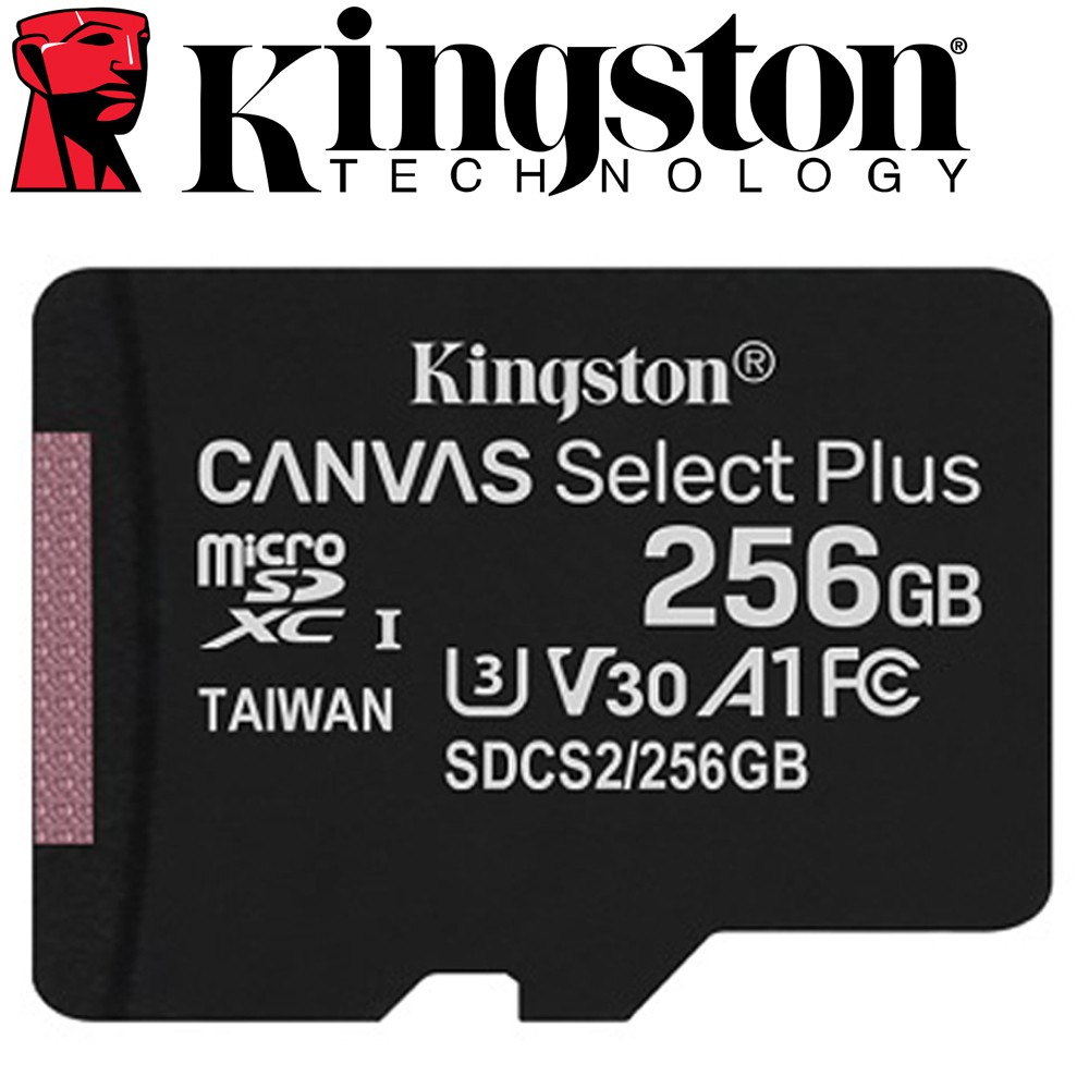 Kingston 金士頓 256GB microSDXC TF UHS-I U3 A1 記憶卡 SDCS2/256G