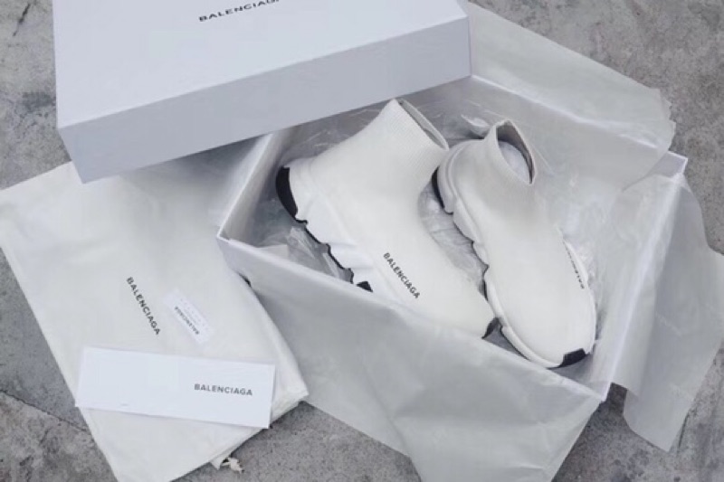 Balenciaga Black & White Balenciaga Speed Trainer
