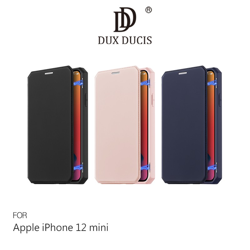 DUX DUCIS iPhone 12 mini SKIN X 皮套 插卡 支架 可立 磁吸掀蓋 廠商直送