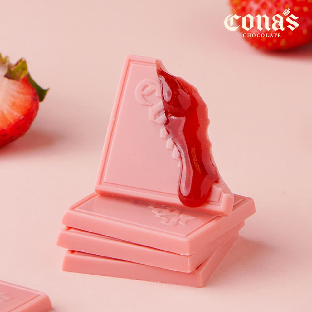 草莓薄片夾心巧克力Cona's (12入/盒)