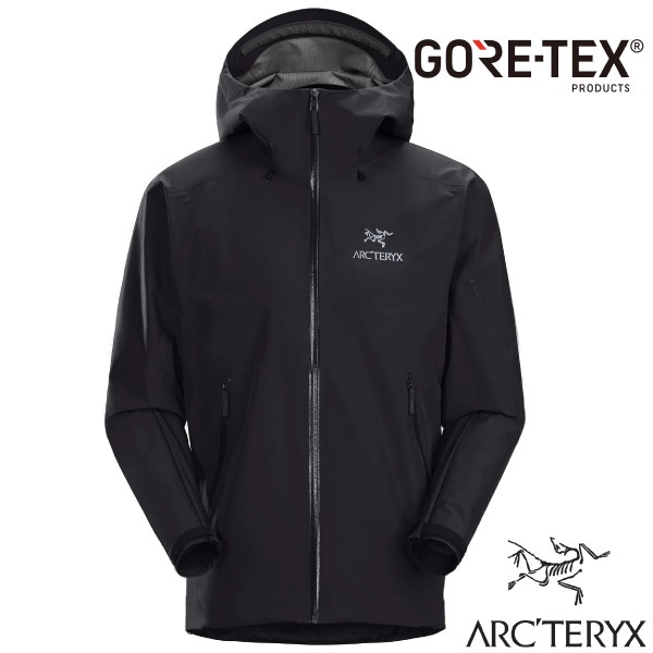 【ARCTERYX 始祖鳥】男款 Beta LT Gore-Tex 防風防水透氣連帽外套 風雨衣_26844 黑