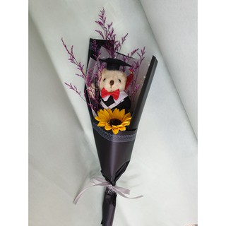 博士乾燥豬豬手作5 寸關節畢業熊向日葵香皂花乾燥花花束謝師宴花束畢業花束博士熊學士熊花束幼稚園嘉義可 比價查詢結果 Biza
