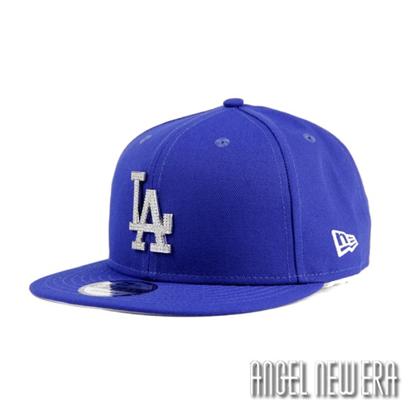 【NEW ERA 】MLB LA 洛杉磯 道奇 水鑽鐵牌 寶藍色 9FIFTY 可調【ANGEL NEW ERA】