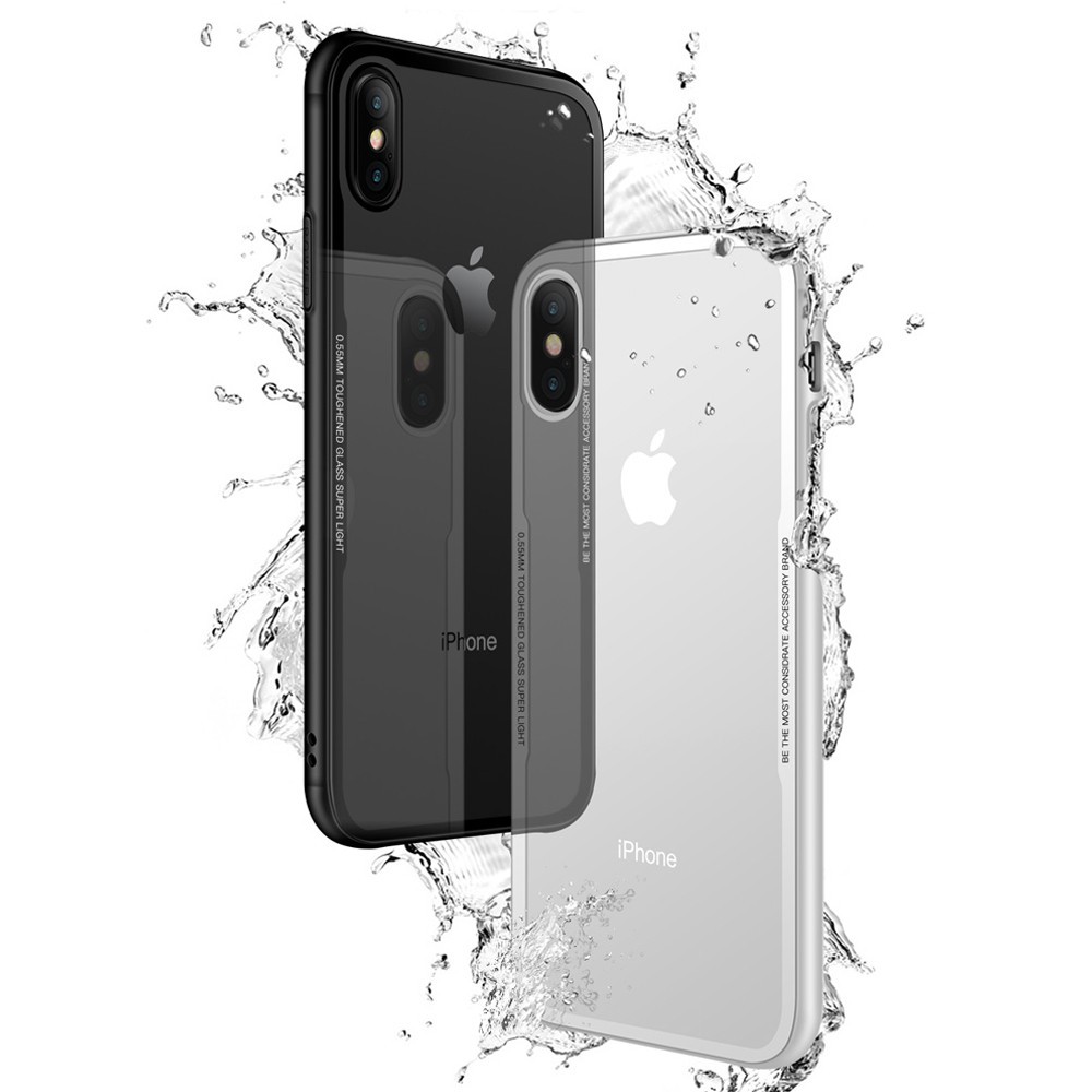 蘋果 iPhone6/7/8/plus iX Xs Xr XsMax iPhone7plus 鋼化玻璃殼 9H透明手機殼