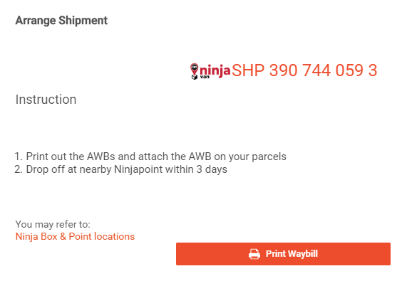 Blissfull: Shopee Ninja Van Drop Off