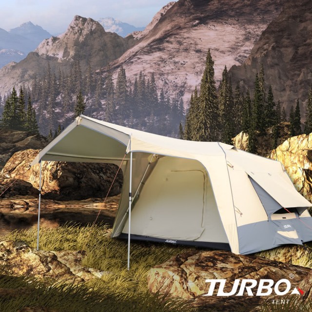 【Turbo Tent】Turbo Lite 300 3代一房一廳八人帳篷第3代(一房一廳 家庭帳) 廠商直送 現貨