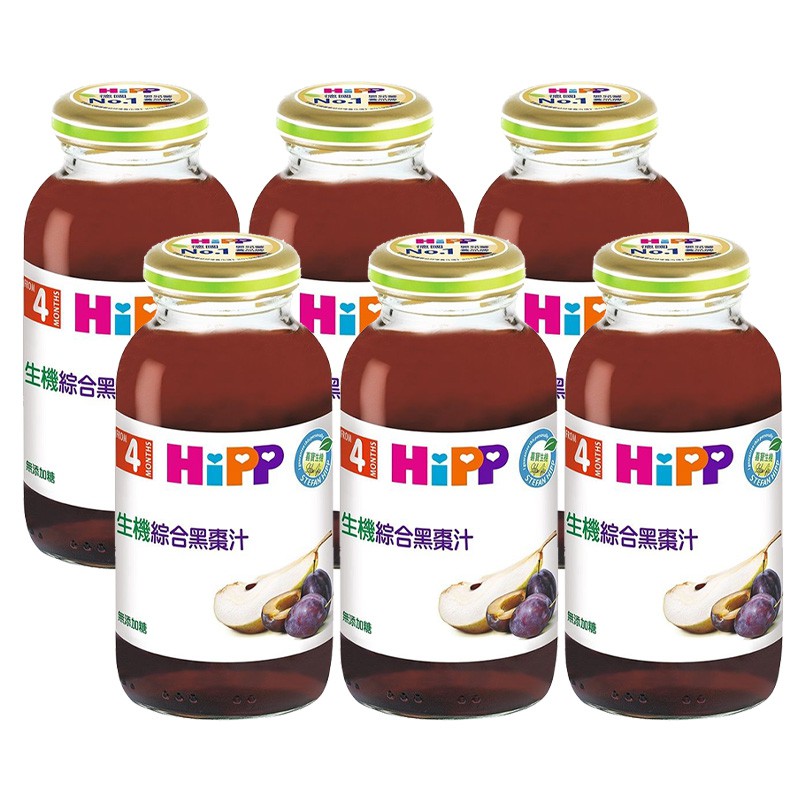 HiPP 喜寶 生機綜合黑棗汁200ml(6罐)【衛立兒生活館】