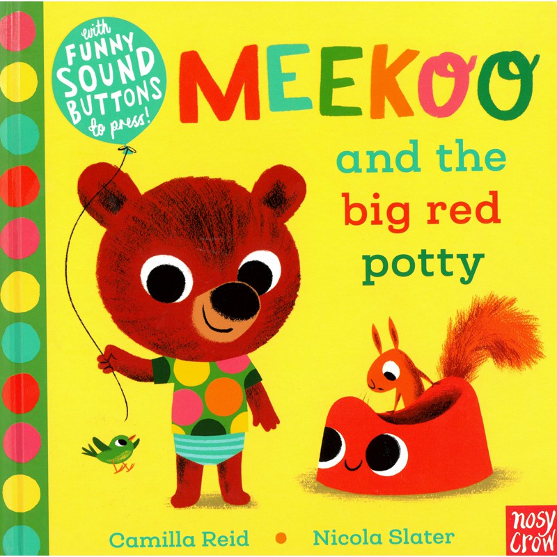 【麥克書店】MEEKOO AND THE BIG RED POTTY｜英文故事繪本童書外文書故事書硬頁音效書