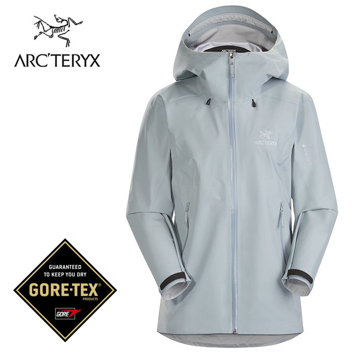 【ARCTERYX 始祖鳥 加拿大】Beta LT 防水外套 登山夾克 風雨衣 女款 銀翼灰 (26827)