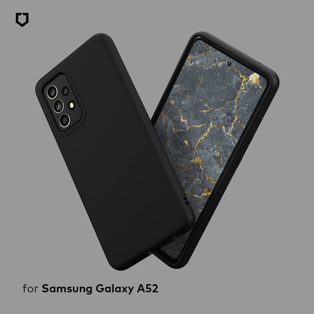 犀牛盾 適用Samsung Galaxy A52s/A52 SolidSuit 防摔背蓋手機殼-經典黑/碳纖維紋路