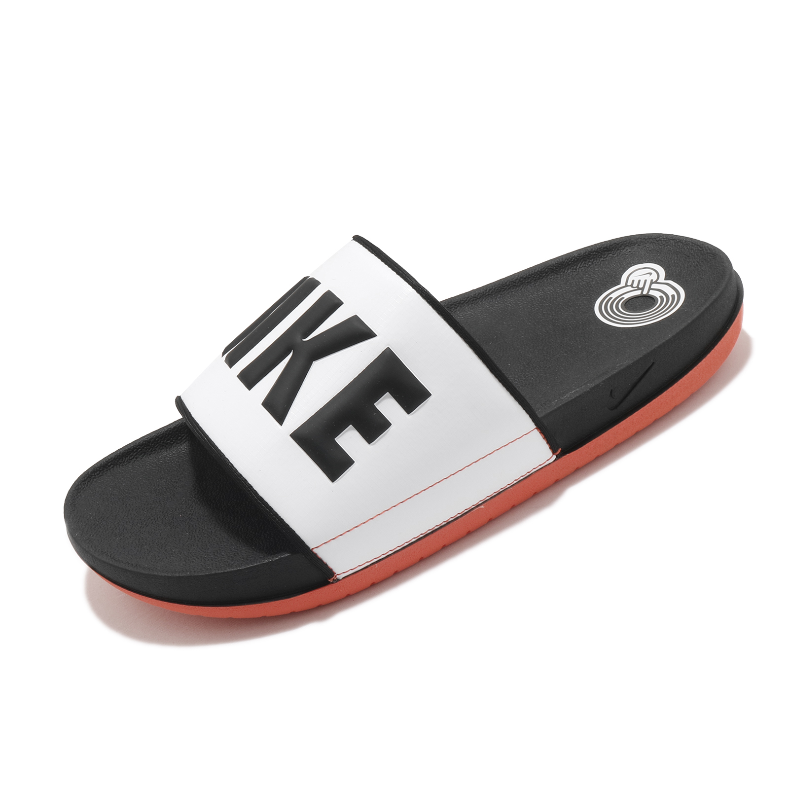 Nike 拖鞋 Offcourt Slide 黑 橘 Logo 男女鞋 涼拖鞋 運動拖鞋【ACS】 BQ4639-101