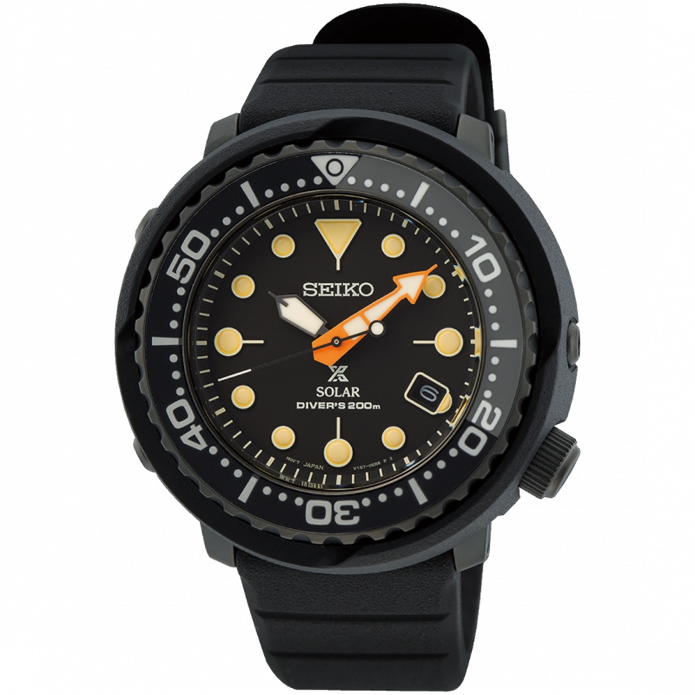 SEIKO SNE577P1《太陽能200M潛水錶 PROSPEX鮪魚罐頭 黑潮系列》46mm/公司貨【第一鐘錶】