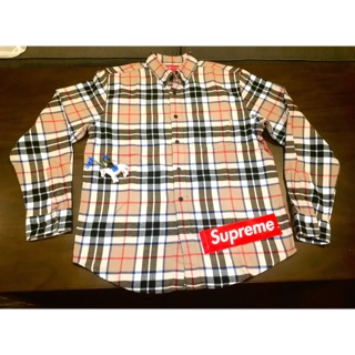 supreme burberry flannel