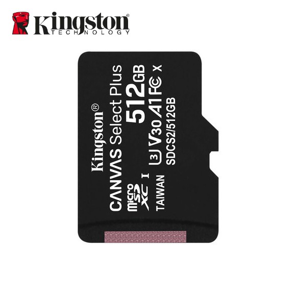 Kingston 金士頓 CANVAS Select Plus 512GB microSD A1 記憶卡 100MB/s