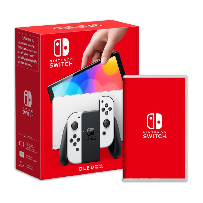 【NS】Nintendo Switch OLED 精選組合 (電力加強版台灣公司貨)