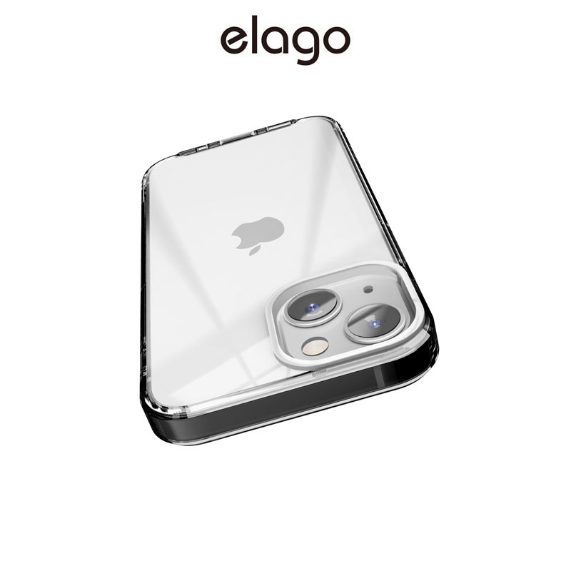 [elago] Hybrid黑色透明手機保護殼(適用iPhone13 Mini/13/13Pro/13 Pro Max)
