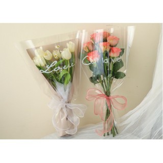 透明包裝 盒情盒禮 透明多支袋玻璃紙包裝紙花材乾燥花花束包裝韓式包裝鮮花包裝情人節單支袋透明花袋diy 比價查詢結果