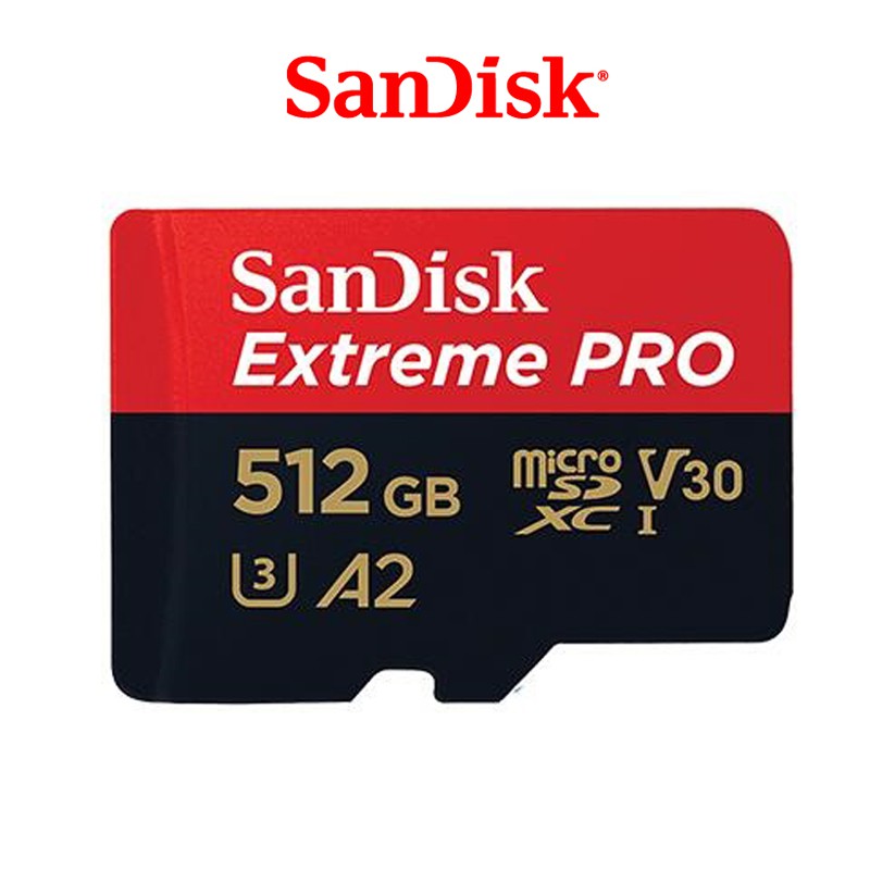 SanDisk Extreme PRO【eYeCam】 512G microSD TF 170M A2 記憶卡