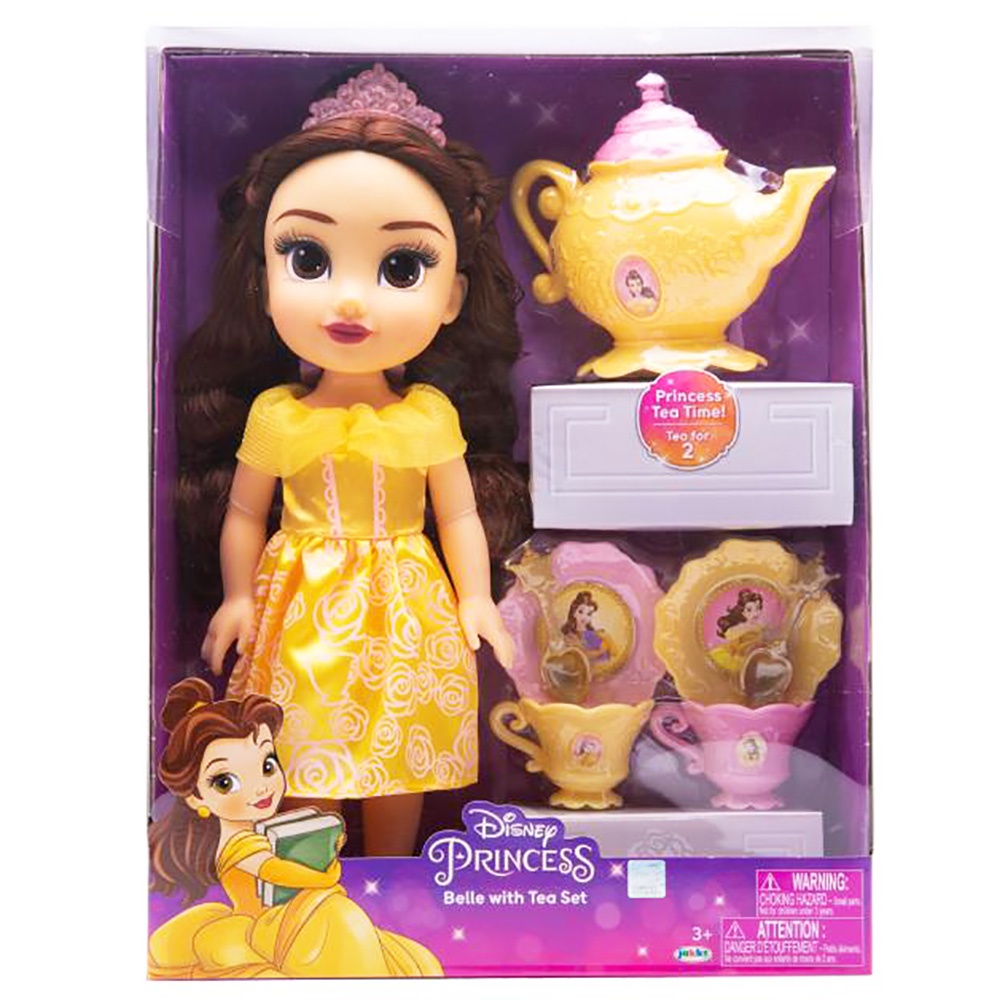 迪士尼公主娃娃午茶組-貝兒 Disney 正版 振光玩具
