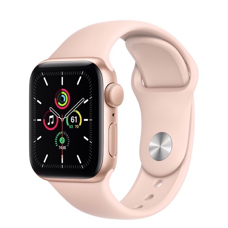 Apple Watch SE (GPS) 40mm鋁金屬錶殼搭配運動型錶帶