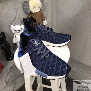 Adidas NMD R1 White Bright Cyan Close up & On Feet