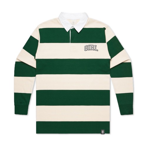 Girl Arch Striped Rugby 長袖Polo衫《 Jimi 》