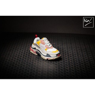 Balenciaga triple s sneaker blue white orange TutorialsPoint