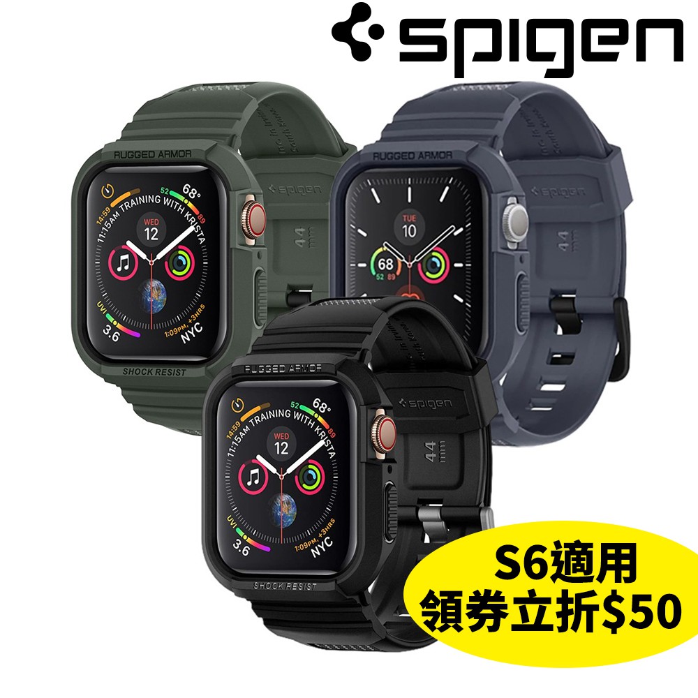 Spigen Apple Watch S7/6/5/4/SE(44/40mm) Rugged Armor Pro防摔殼