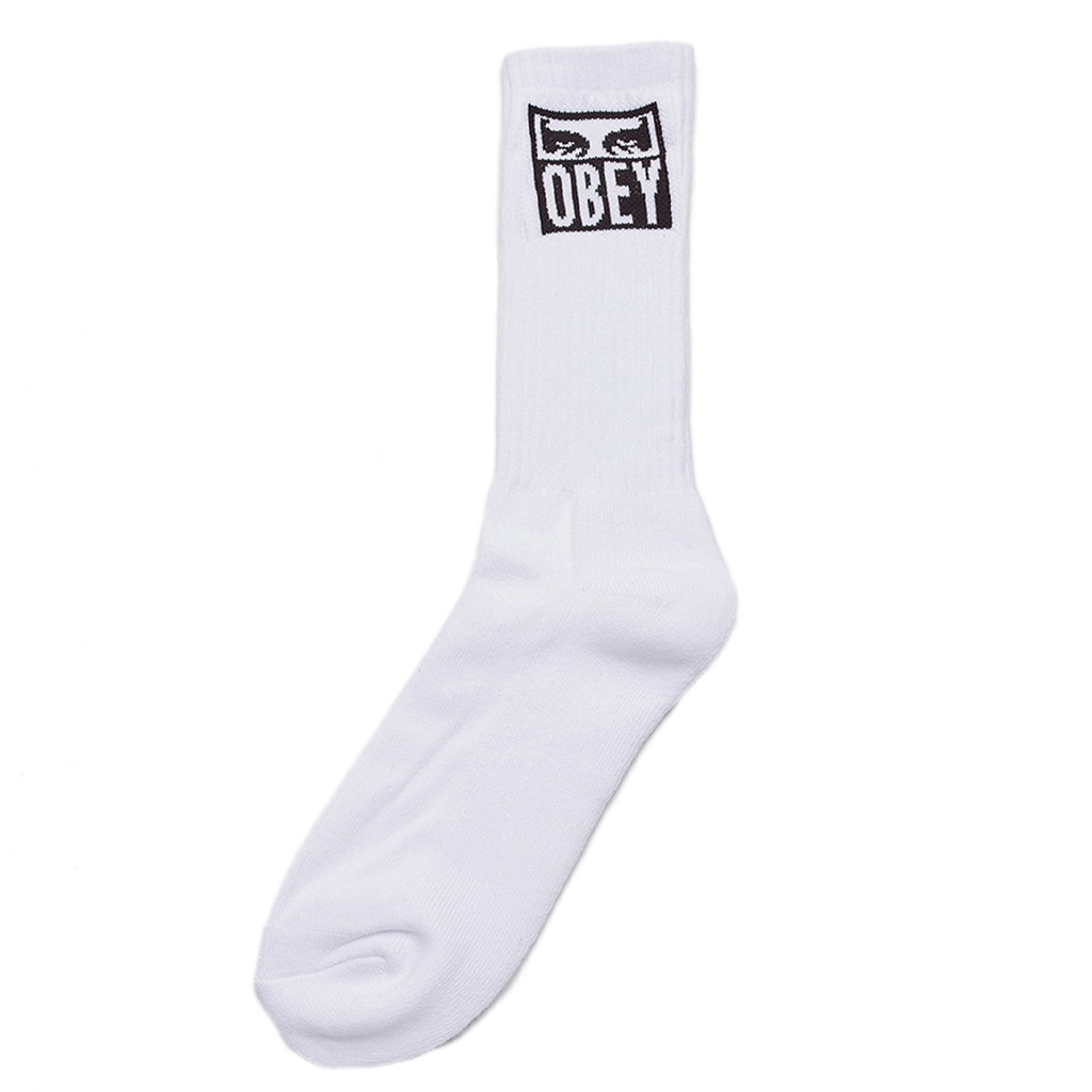 OBEY - 100260141 OBEY EYES ICON SOCKS 中筒襪 / 小腿襪 (白色) 化學原宿