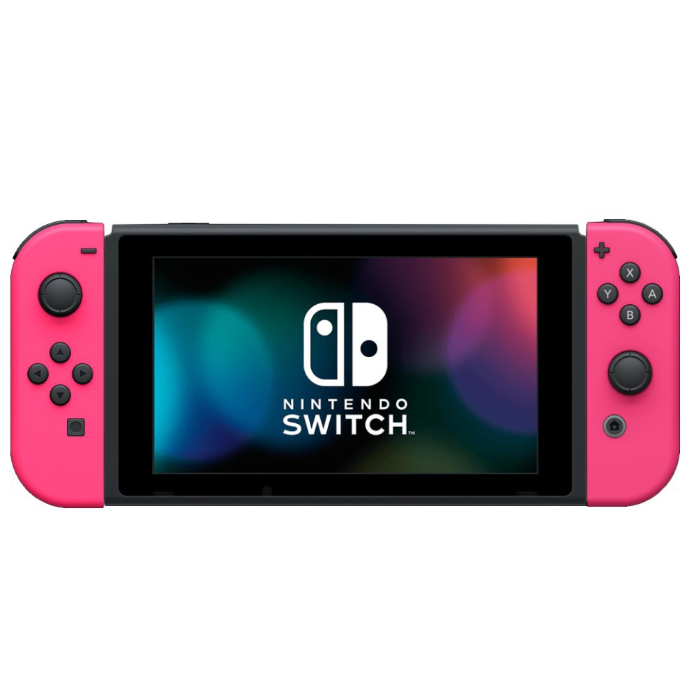 Nintendo Switch主機 電力加強版 NS主機 電光粉紅色 【夢幻粉紅組 台灣公司貨】台中星光電玩