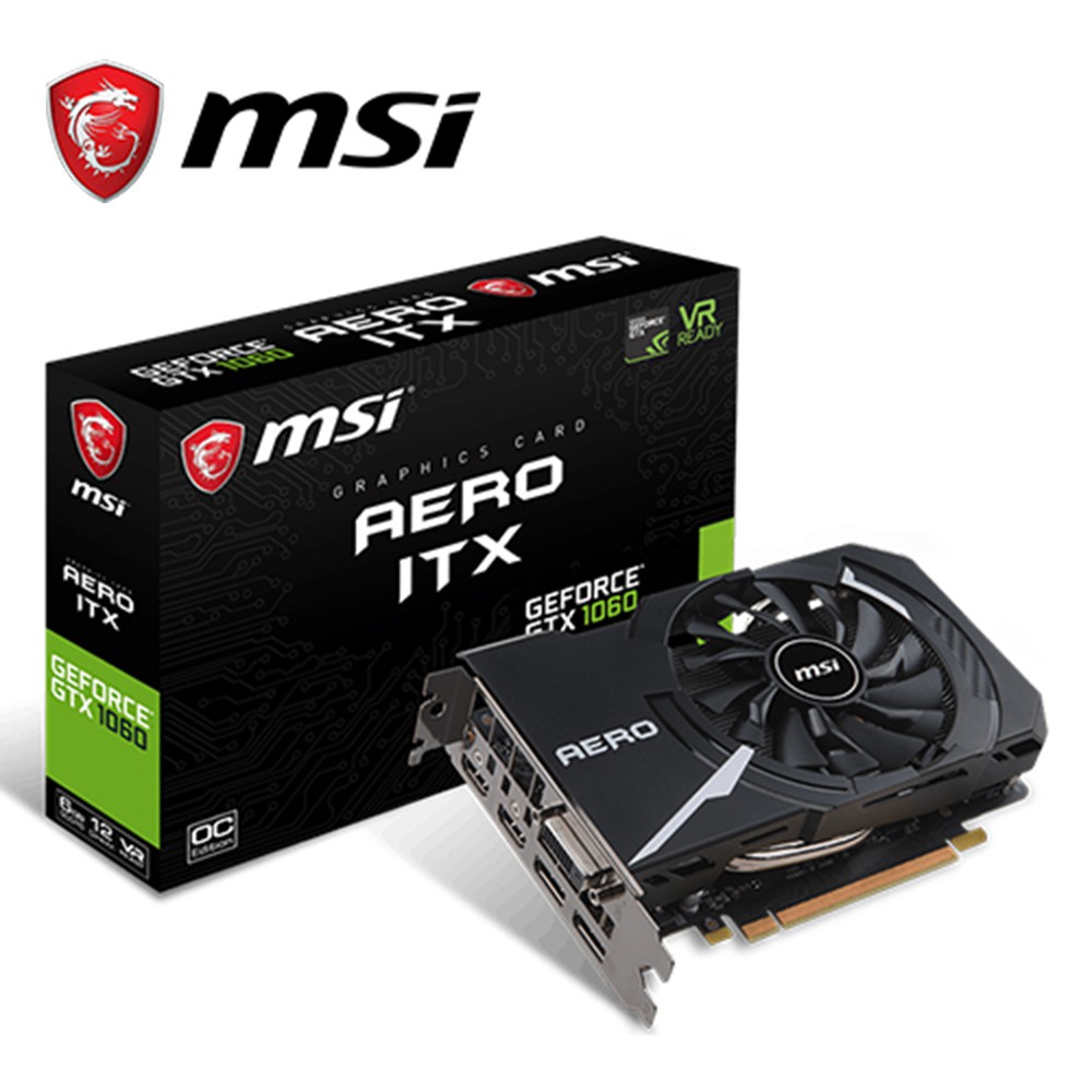 MSI 微星 GeForce GTX 1060 AERO 3G OC 顯示卡 MSI 微星 GeForce GTX 1060 AERO 3G OC 顯示卡