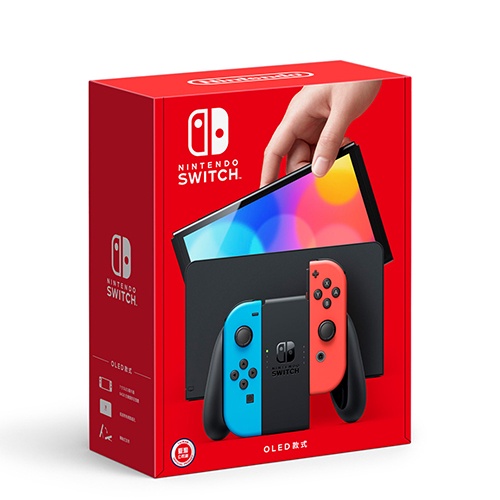 Nintendo Switch OLED 紅藍主機【愛買】