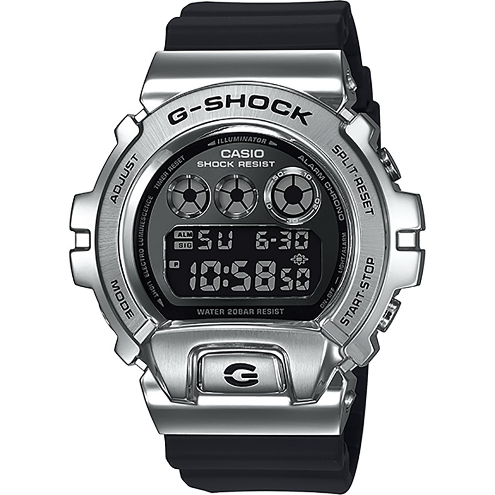 CASIO 卡西歐  G-SHOCK DW-6900 25周年金屬手錶(GM-6900-1)