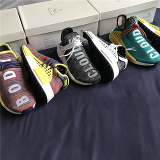 Homme Adidas NMD Human Race Pharrell Blanche Noir Pas