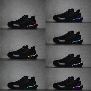 BALENCIAGA Track 2.0 leather and mesh trainers Selfridges.com