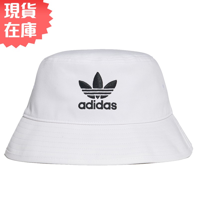 Adidas Originals Bucket 帽子 漁夫帽 流行 休閒 三葉草 刺繡 白【運動世界】FQ4641