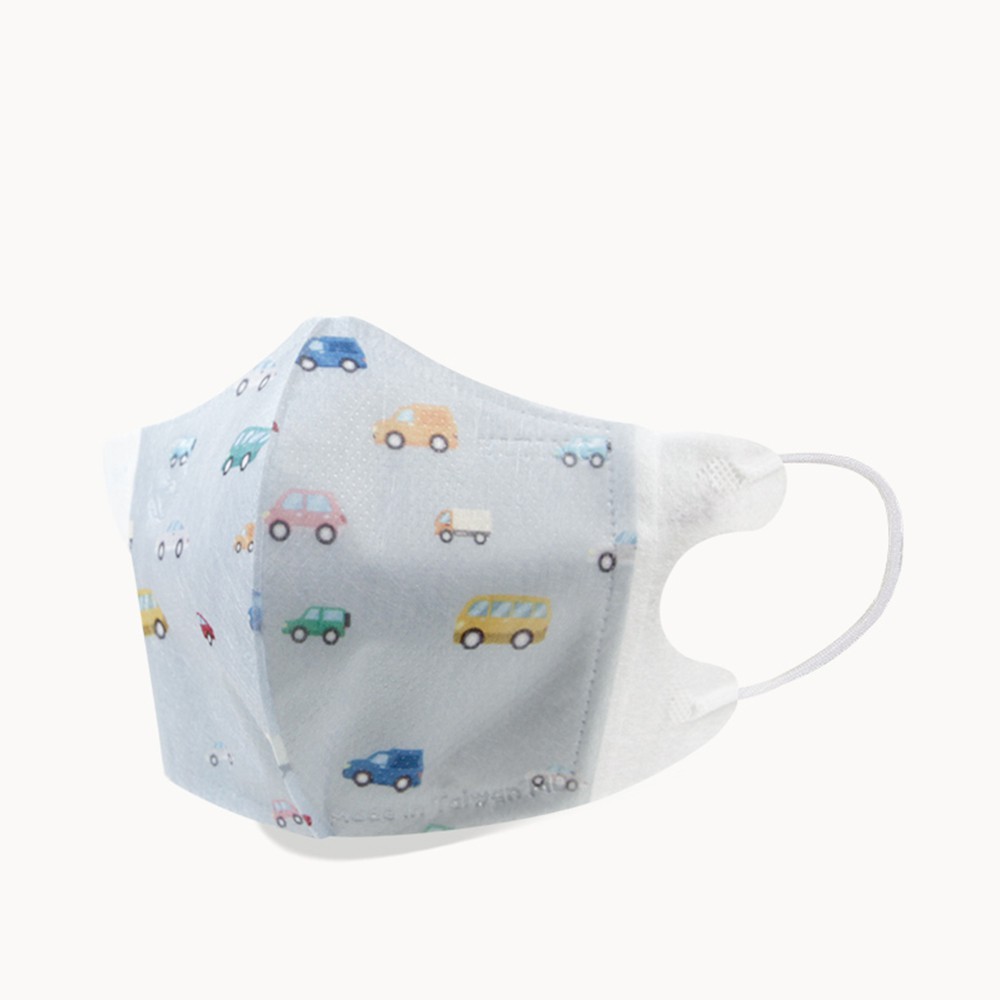 一心一罩 幼幼3D醫用口罩(10入/袋)～車車妙世界 易廷醫用口罩