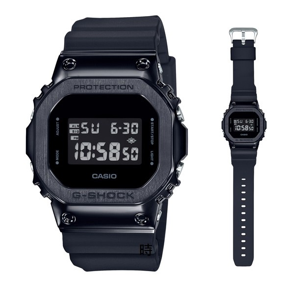 CASIO 卡西歐 G-SHOCK GM-5600B-1潮流 不鏽鋼 手錶