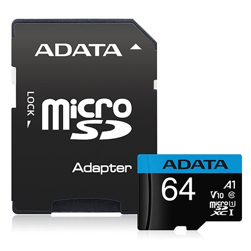 威剛 Premier microSD A1 64G記憶卡(附轉卡)【愛買】