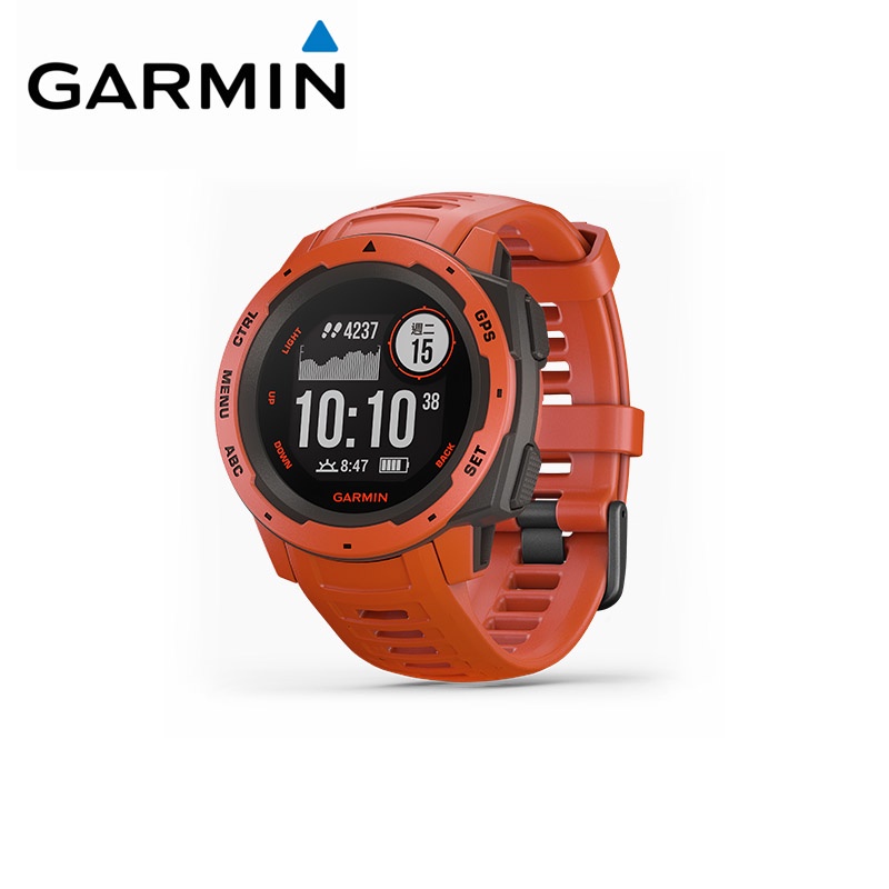 【Garmin】本我系列 GPS腕錶 火焰紅 INSTINCT