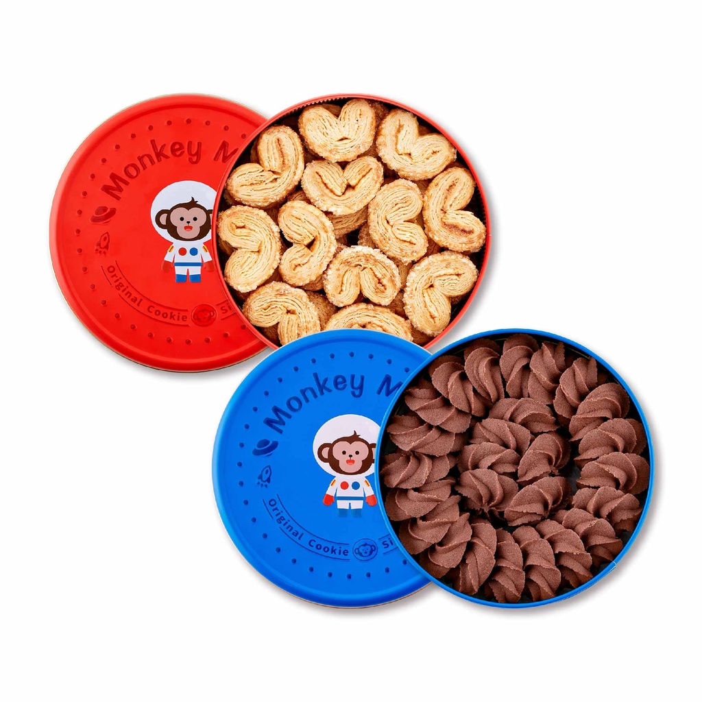 【monkey mars】火星猴子 幸福蝴蝶酥+巧克力奶酥曲奇餅乾